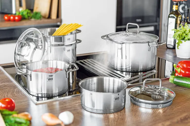 ELO mit Freude kochen! ELO Topf-Set SMART STEAM 5-teilig Edelstahl silberfarbig
