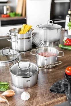 ELO mit Freude kochen! ELO Topf-Set SMART STEAM 5-teilig Edelstahl silberfarbig