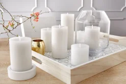 ENGELS KERZEN Kerzenständer FONDO 11 cm weiß