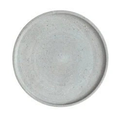 ENGELS KERZEN Kerzenteller BENNY 20 cm grau