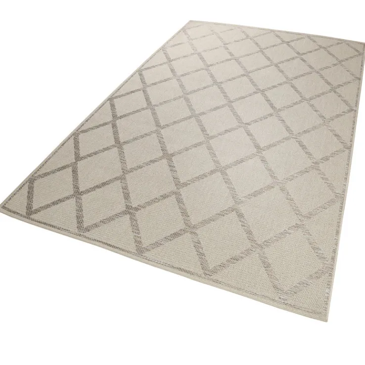ESPRIT Outdoorteppich RHOMB 160 x 225 cm beige/grau