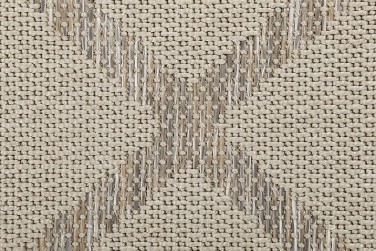 ESPRIT Outdoorteppich RHOMB 160 x 225 cm beige/grau