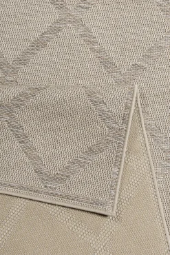 ESPRIT Outdoorteppich RHOMB 120 x 170 cm beige/grau