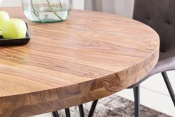 Esstisch 120 cm braun/ schwarz