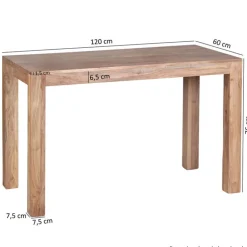 QUARTIER Esstisch 120 x 60 cm Akazie