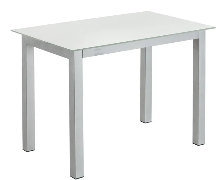 Esstisch 130 x 80 cm NB grau/weiß