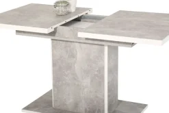 QUARTIER Esstisch ALICE T 120-160 x 80 cm betongrau