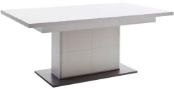 Esstisch AMORA 100 x 180-280 cm NB weiß