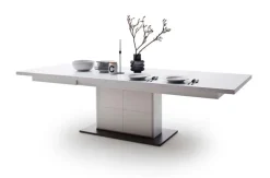 Esstisch AMORA 100 x 180-280 cm NB weiß