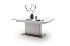Esstisch AMORA 100 x 180-280 cm NB weiß