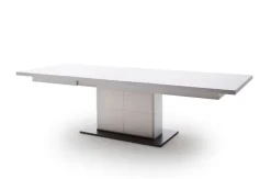 Esstisch AMORA 100 x 180-280 cm NB weiß