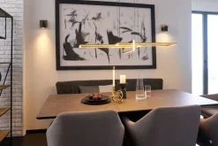 QUARTIER Esstisch CHANDLER 140-180 x 90/76 cm anthrazit/schwarz/Keramikoptik