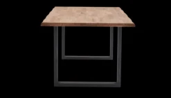 QUARTIER Esstisch CHRISTIAN 180 x 100 cm Eiche massiv geölt/schwarz