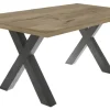 QUARTIER Esstisch DAKARI 200 x 100 cm Viking Oak-Optik/graphit