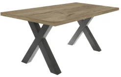 QUARTIER Esstisch DAKARI 200 x 100 cm Viking Oak-Optik/graphit