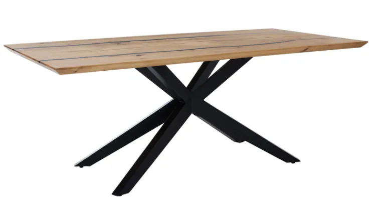 Esstisch ESGO 200 x 100 cm Charaktereiche massiv geölt