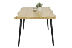 Esstisch GABI I 180 x 100 cm Wildeiche-Dekor braun/schwarz