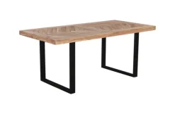 QUARTIER Esstisch LUANDA 180 x 90 cm Massivholz Akazie natur/schwarz