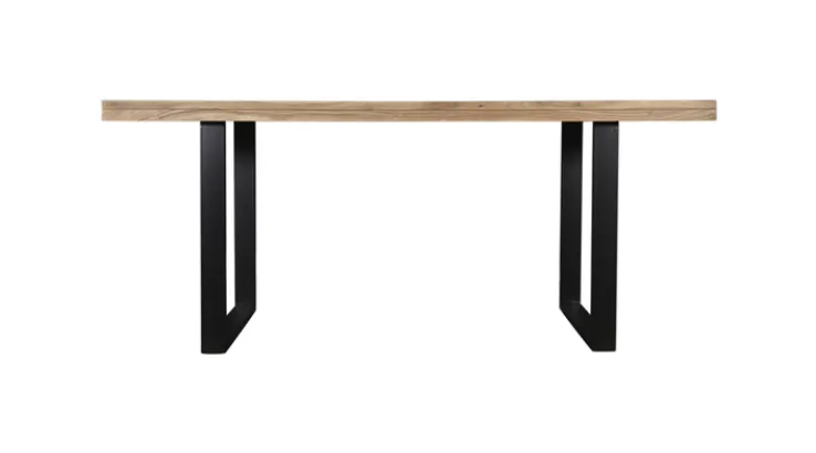 QUARTIER Esstisch LUANDA 180 x 90 cm Massivholz Akazie natur/schwarz