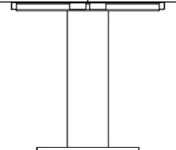 QUARTIER Esstisch TAPAS Ø 90-130 x 90 cm braun/weiß