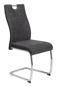 QUARTIER Esszimmerstuhl ALINA 2er Set anthrazit