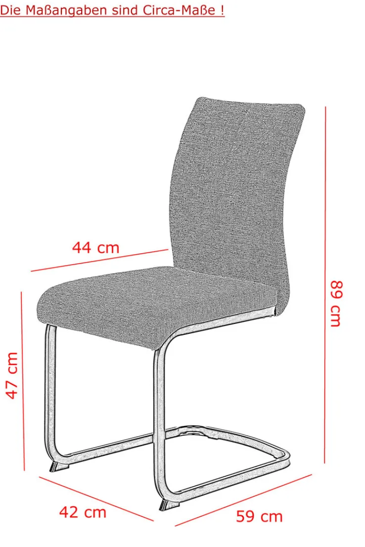 QUARTIER Esszimmerstuhl ANNA grau