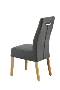 QUARTIER Esszimmerstuhl MATTI Bezug anthrazit /Eiche natur