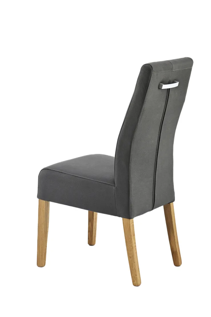 QUARTIER Esszimmerstuhl MATTI Bezug anthrazit /Eiche natur