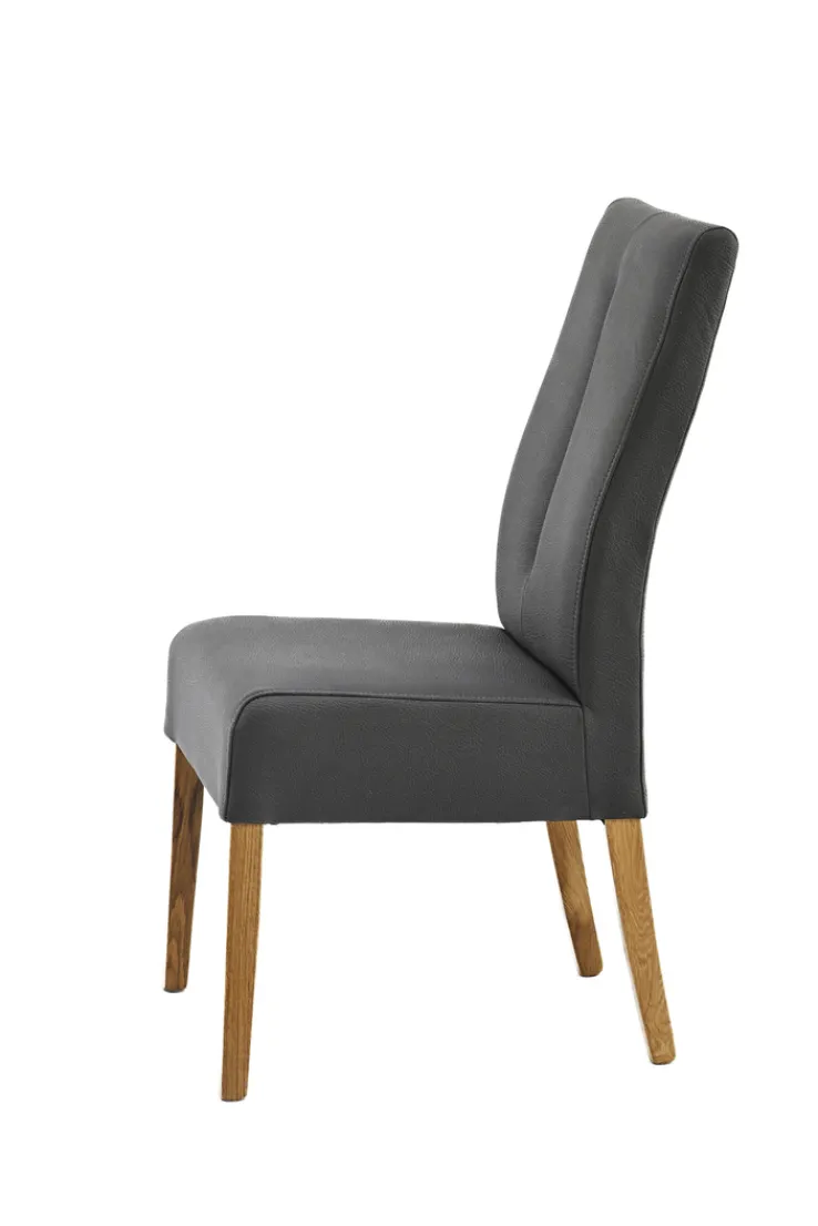 QUARTIER Esszimmerstuhl MATTI Bezug anthrazit /Eiche natur