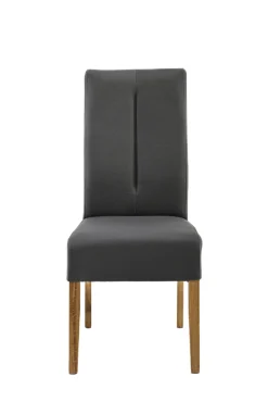 QUARTIER Esszimmerstuhl MATTI Bezug anthrazit /Eiche natur