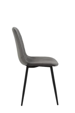 QUARTIER Esszimmerstuhl MIRA 2er Set grau