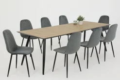 QUARTIER Esszimmerstuhl MIRA 2er Set grau