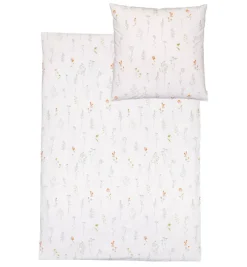 ESTELLA NATÜRLICH Baumwoll-Bettwäsche MARIBO 135 x 200 cm weiß