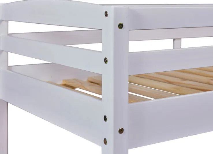 Kinder Etagenbett FREDERIK 90 x 200 cm weiß