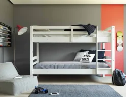 Kinder Etagenbett NIKOLAUS 90 x 190 cm weiß