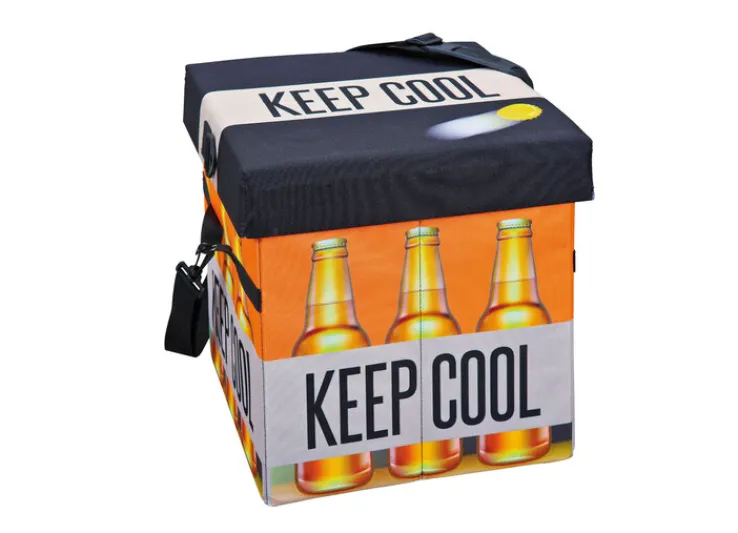 Faltkiste FANBOX II schwarz/orange/weiß