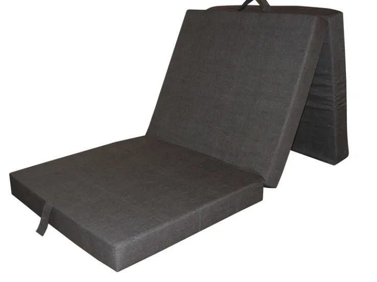 QUARTIER Faltmatratze LINO 70 x 190 cm anthrazit