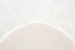 Fellteppich OVIUM 55 x 80 cm weiß