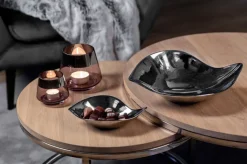 Fink Dekoschale SIBELL 22 cm silberfarbig