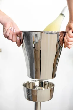 Fink Flaschenkühler mit Ständer ALVARO 81 cm Edelstahl