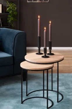Fink Kerzenleuchter RITMO schwarz klein