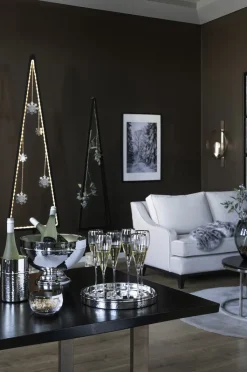 Fink Tablett NASSAU silberfarbig gehämmert