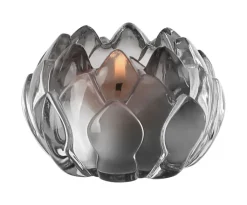 Fink Teelichthalter LOTTA 8,5 cm grau