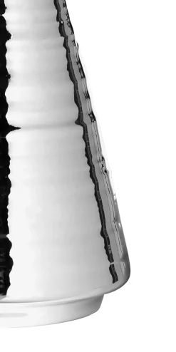 Fink Weihnachtsdekoration Dekobaum MANDY 12,8 cm Porzellan silberfarbig