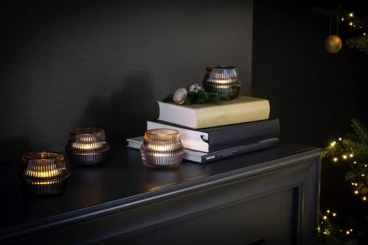 Fink Windlicht FREYA 7 cm oliv