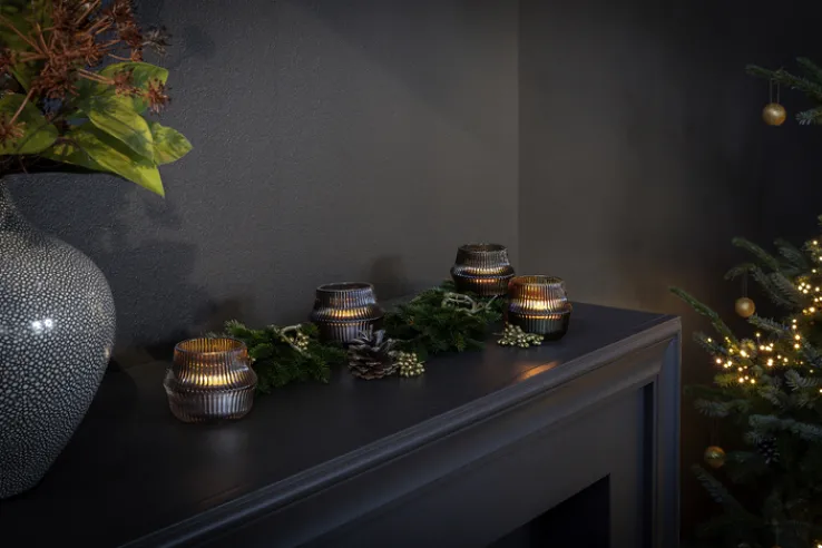 Fink Windlicht FREYA 7 cm oliv