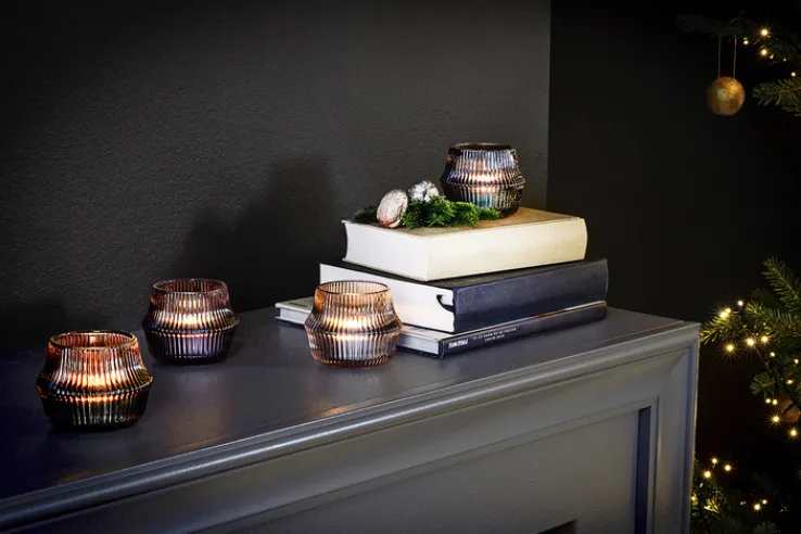 Fink Windlicht FREYA 7 cm oliv