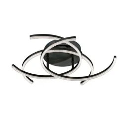 FISCHER & HONSEL LED Deckenlampe VISBY 68 cm sandschwarz