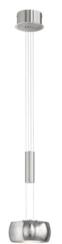 FISCHER & HONSEL LED Pendelleuchte COLETTE antik nickelfarbig