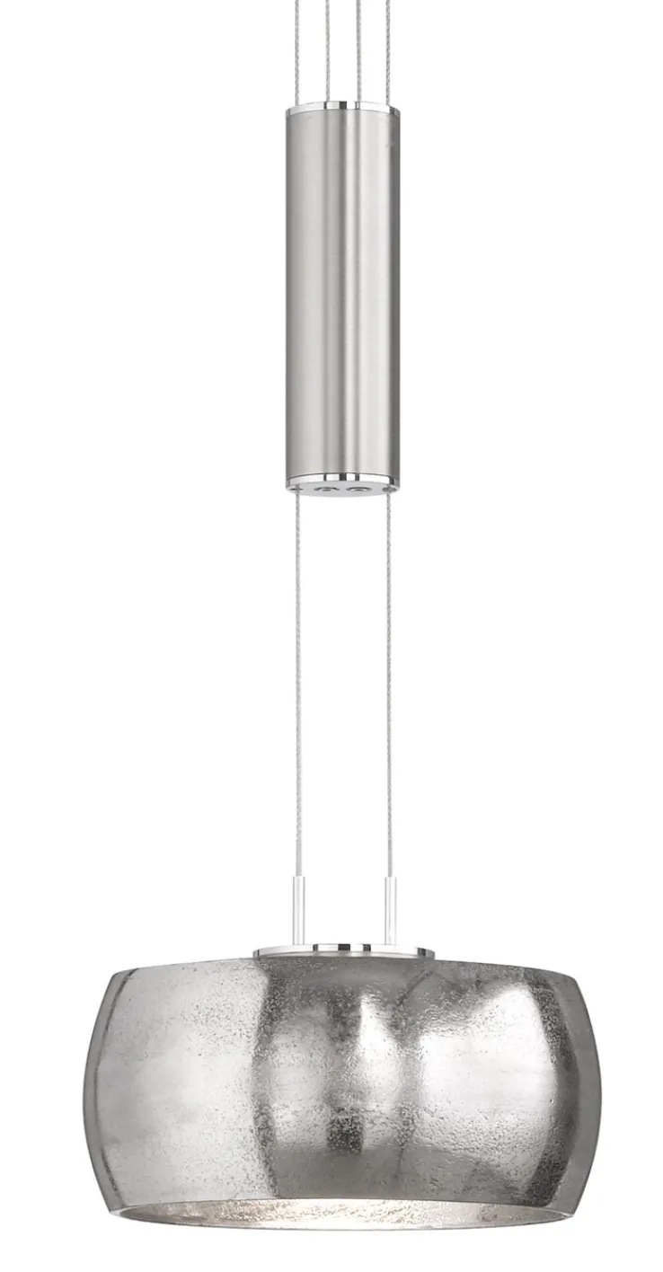 FISCHER & HONSEL LED Pendelleuchte COLETTE antik nickelfarbig